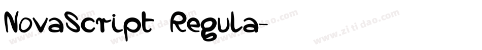 NovaScript Regula字体转换